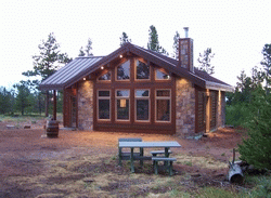 Pan Abode Cedar Homes Wyoming Post and Beam Cabin